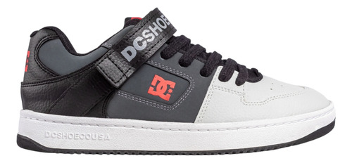 Zapatilla Dc Shoes Modelo Manteca V Ss Gris Rojo Exclusiva