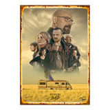 1 Cartel Metal Aluminio Estampado Serie Breaking Bad, 40x28 