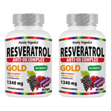 Combo 2 Resveratrol Anti-ox Complex Gold | 90 Caps