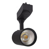 Spot Para Trilho Preto Led 12w 4000k Bivolt 110v/220v