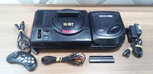 Sega Cd + Mega Drive 16 Bits Japones Completo Leia O Anuncio