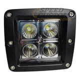 Faros Led Cuadrados 4 Leds Luz Blanca Tipo Offroad 4x4 Par 