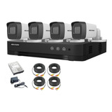 Kit Hikvision Camaras 1080p + Dvr 8ch + Disco+ Accesorios!