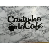 Placa Cantinho Do Café Mdf 