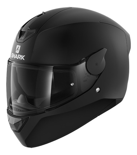 Capacete De Moto Shark D-skwal 2 Blank Mat Kma Preto Fosco