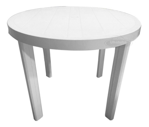 Mesa Redonda Plastico Reforzada 90cm Jardin