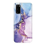 Funda Para Galaxy S20 Marmol Azul /purpura/oro