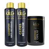 Escova Progressiva KiiLG Kit Shampoo E Gloss Redutor+ Bto-x