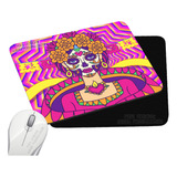 Pad Mouse Rectangular Catrina Calavera Mexicano Halloween 1