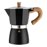 Cafetera Italiana Moka De Aluminio Para 6 Tazas De Espresso,