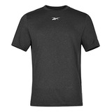 T-shirt Hombre Reebok Wor Melange H46641 Poliester Gris