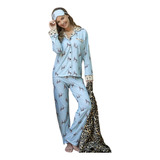 Pijama Invierno Camisero Modal Estamp Bianca Secreta 24522 
