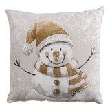 Cojín Snow Man Vianney Color Beige/gris