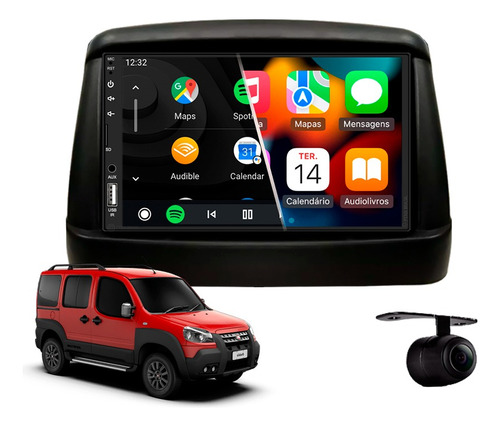 Central Multimidia Mp5 Apple Carplay Fiat Doblo 2012 2013