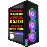 Pc Gamer I7 10 Geração / Rx 580 8gb / 32gb Ddr4 / Ssd 480gb