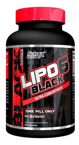 Lipo6 Black Ultra Concentrate Nutrex   - 60 Servicios