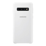 Forro Samsung Silicone Blanco Con Diseño Liso Para Samsung Galaxy S S10