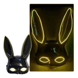 Mascaras De Conejo Negra / Para Tu Disfraz Halloween Con Luz