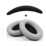 Kit Espuma Bose + Headband  Para Qc35 Almofada Cabeça