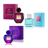 Perfume Antonio Banderas Promoción X 3 Mujer Orig Importados