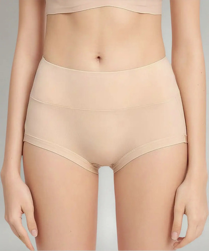 Pantaleta Mujer Bambú Cintura Alta Calzón Corte Completo 3pz