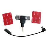 Canalgopro Microfone Externo Adaptador + Adesivo 33+4 Cor Preto