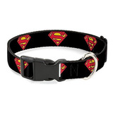 Collar Gato Superman 8-12  0.5  Negro