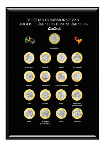 Quadro Porta Coleção Moedas Das Olimpíadas Jogos Olimpicos