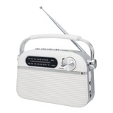 Radio Retro Bluetooth Usb Micro Pila Y 220v Daewoo Di-rh-221 Color Blanco