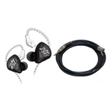 Auricular Kz + Cable 6mtr