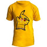 Picachu Playera De Algodón Bordada