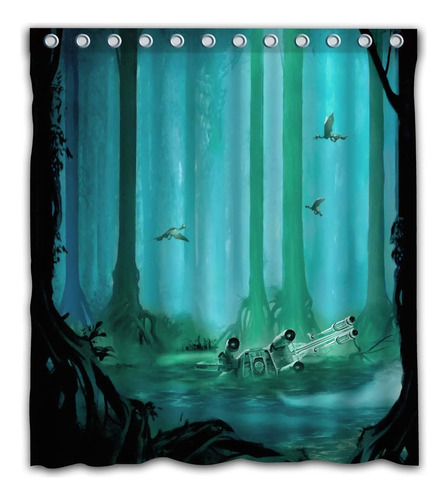 Necky Jennifer Cool Design Dagobah - Cortina De Ducha Gruesa