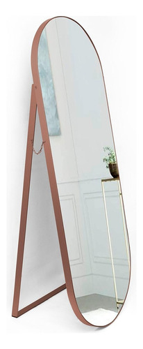 Espejo De Piso Mayorca Ovalado 60 Cm Cobre Decorativo