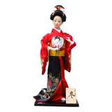 Muñeca Geisha Japonesa, Muñecas Tipo Kimono, Artesanía