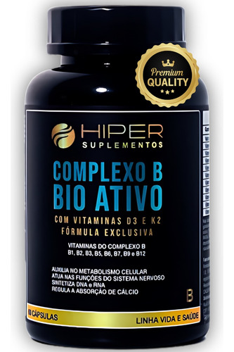 Complexo B12 Bio Ativo Vitamínico Concentrado 60 Cápsulas