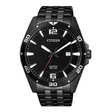 Reloj Citizen Gm Quartz Date Bi505551e Color De La Correa Negro Color Del Bisel Negro Color Del Fondo Negro