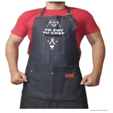 Delantal Jeans Parrillero Estampado Yo Soy Tu Chef Star Wars