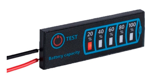 Indicador Carga Bat Lítio 2s-8s, Lifepo4, Chumbo, Volt 5-30v