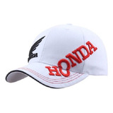 Gorra De Béisbol Bordada Honda Blanca