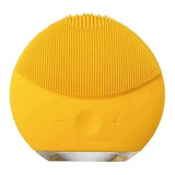 Escova De Limpeza Facial Massageador Elétrica Com Cabo Usb Cor Amarelo