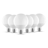 Lampara Led E27 12w 220v Pack X6 Luz Fria Calida Globo Comun Luz Blanco Frío