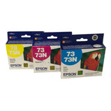 Pack Kit 3 Cartuchos Epson 73 73n Colores