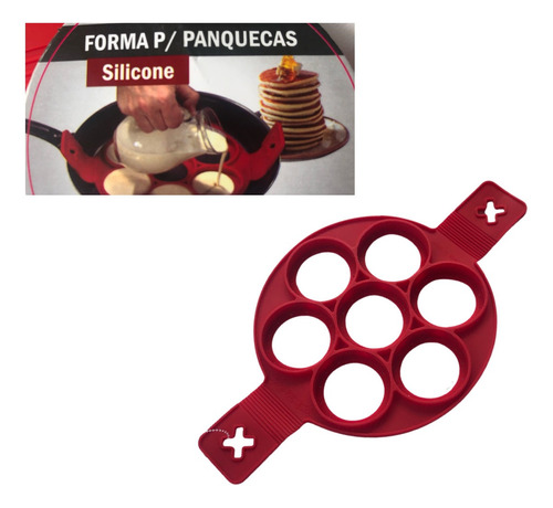 Forma Molde De Silicone Para Panquecas Ovos Antiaderente