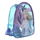 Frozen Mochila Escolar Kinder Transparente Elsa Niña 87186