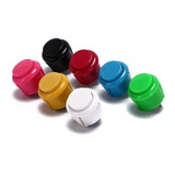 1 Kit De 10 Botones Arcade Tipo Sanwa 24 Mm Buena Calidad