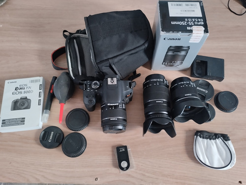  Canon Eos Rebel T7i + 3 Lentes + Otros