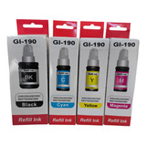 Kit 4 Tintas Compatible Con Canon Gi 190 G2100 G3110 G4110