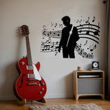 Vinilo Música Joven Adolescente Wall Sticker