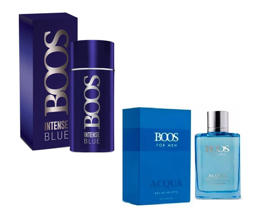 Perfume Boos Acqua For Men 100ml + Intense Blue 90ml Promo