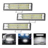 3 Pzs Faros Led Auxiliares 84 Led Focos Luz Blanco Lupa 252w